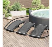 Runheo Panneaux de Chauffage Solaire pour Bassin Piscine extérieur 3 pcs 110x65cm avec réglage de température pour réchauffeur Thermique Pompe à Chaleur et Spa