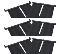 Runheo Panneaux solaires de Chauffage de Piscine 6 pcs 80x310 cm pour Bassin extérieur, Compatible Pompe Thermique et Chauffage Solaire, idéal pour l'hibernation et la régulation de température