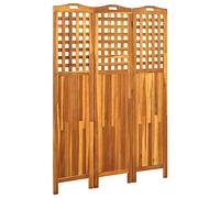 Runheo Paravent 3 pièces en bois d'acacia massif - 121 x 2 x 170 cm - Pliable - Protection contre les regards indiscrets - Pour l'intérieur et l'extérieur - Pour chambre à coucher, salon, bureau