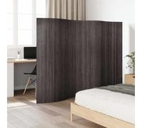 Runheo Paravent en bambou gris - Largeur : 250 cm - Hauteur : 165 cm - Paravent brise-vue pliable sur pied - Opaque - Paravent intérieur en bois pour chambre à coucher, salon, bureau