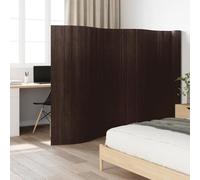 Runheo Paravent en bambou marron foncé - 800 cm de largeur x 165 cm de hauteur - Paravent brise-vue pour chambre à coucher, salon, bureau, intérieur - Polyvalent, autoportant, pliable