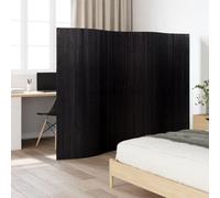 Runheo Paravent en bambou noir - 250 x 165 cm - Autoportant - Pliable - Paravent brise-vue - Paravent pliable pour chambre à coucher, salon, bureau - Design en bois naturel