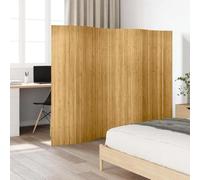 Runheo Paravent séparateur de pièce en bambou naturel - 250 x 165 cm - Intérieur, chambre à coucher, salon, bureau - Séparateur de pièce en bois