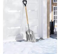 Runheo Pelle Argent 29 x 122 cm en Aluminium Robuste résistante aux intempéries Outil Jardinage extérieur Polyvalent pour déneiger, Creuser, Planter, niveler, terrassement