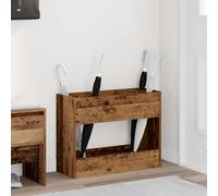 Runheo Porte-Parapluie en Bois Ancien 65 x 24 x 50 cm Support de Rangement élégant pour entrée Couloir Maison Jardin Bureau Organisateur Pratique et Durable