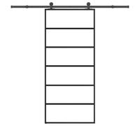 Runheo Portes coulissantes en verre ESG avec kit de quincaillerie 90x205 cm pour maison appartement sécurité isolation thermique et phonique design moderne