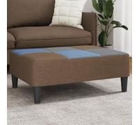Runheo Repose-pieds en tissu patchwork 77 x 55 x 31 cm rembourré avec cadre en contreplaqué robuste, tabouret moderne et repose-pieds pour salon, chambre d'enfant, couloir, canapé et table d'appoint