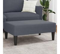 Runheo Repose-pieds rembourré en velours gris foncé - 77 x 55 x 31 cm - Pouf ottoman rembourré avec espace de rangement - Pliable comme meuble d'appoint pour salon, chambre à coucher, couloir, canapé