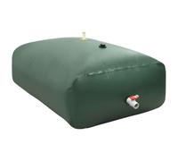 Runheo Réservoir d'eau Pliable 5000 L en PVC Vert avec Robinet et connecteur, léger et résistant idéal pour Jardin, terrasse, Camping, Irrigation pelouse, arrosage, Stockage d'eau Non Potable