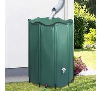 Runheo Réservoir Pliable d'eau de Pluie 1350 L avec Robinet en PVC Durable capacité élevée pour Jardin terrasse pelouse Irrigation arrosage avec Filtre et raccord