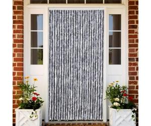Runheo Rideau Anti-Insectes argenté 100x200 cm Chenille, Filet moustiquaire fenêtre Porte, Store Grillage Aimant Auto-agrippant, Protection Flexible Chambre Salon Cuisine