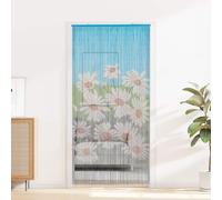 Runheo Rideau de Porte Anti-Insectes en Bambou Naturel Multicolore 200 x 100 cm pour intérieur extérieur, léger, Facile à Fixer et Ajuster, idéal pour réduire Les Insectes Tout en permettant la