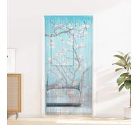 Runheo Rideau de Porte en Bambou Multicolore 200 x 100 cm Anti-Insectes, léger, Design Naturel, Facile à Fixer pour intérieur extérieur, Bloque Mouches, guêpes, araignées, Style éco