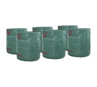 Runheo Sacs à Déchets de Jardin Vert 12 pcs Polypropylène Résistant à l'eau Dimensions 67x67x75,5 cm Poignées Doubles pour Collecte Recyclage et Compost Facilement