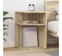 Runheo Table d'appoint en Bois d'ingénierie chêne Sonoma 39,7 x 39,7 x 60 cm, avec Rangement, Console gigogne Multifonction pour Salon Bureau Chambre Coin, Design Moderne et Pratique