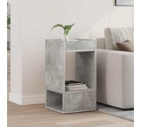 Runheo Table d'appoint Gris béton en Bois d'ingénierie 30 x 30 x 56 cm avec tiroir Rangement, Console Moderne pour Salon, Bureau, Chambre, entrée, Coin Multifonction, Faible encombrement