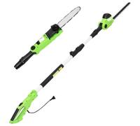 Runheo Taille-haie et tronçonneuse à Perche télescopique 25/41cm 710/550W Polycarbonate métal adapté Jardin Entretien Arbres Coupe-Branches