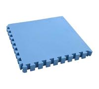 Runheo Tapis de Sol pour Piscine 6 pièces Bleu 2,16 m² Mousse EVA antidérapante Protection sécurité Facile à Nettoyer pour extérieur Spa Jacuzzi