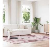Runheo Tapis Shaggy Moelleux Rose poudré NAVARRA 240x340 cm Tapis décoration antidérapant intérieur extérieur Salon Chambre Bureau Douceur Confort
