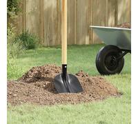 Runheo Tête de Pelle 4 pcs Noir 34,5 x 24 cm Acier Enduit Poudre Robuste pour Jardinage ou déneigement extérieur Polyvalent résistant aux intempéries