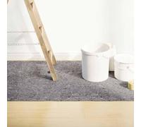 Runheo Toison de peintre antidérapante 5 x 1 m 280 g/m² gris avec dessous antidérapant, non-tissé de protection de sol imperméable, idéal pour rénover, peindre et protéger le parquet, le stratifié, la