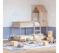 Runheo Toit pour lit d'enfant en pin massif - 55 x 99 x 139,5 cm - Accessoires - Sommier à lattes - Hauteur du lit - Connecteur de lit - Protection antidérapante - Support de cadre - Pied de soutien