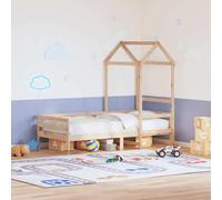 Runheo Toit pour lit d'enfant en pin massif 98 x 70 x 176,5 cm, accessoires pour sommier à lattes et cadre de lit, côté ouvert pour une entrée et une sortie faciles