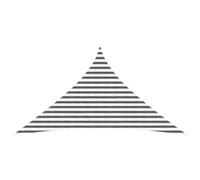 Runheo Voile d'ombre Triangulaire HDPE 3 x 3 x 4,2 m, Protection UV 90%, Fixations Acier Inoxydable, Store extérieur Polyvalent pour Jardin terrasse Balcon Patio Piscine