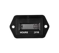 Runleader Compteur Horaire Numérique AC86-230V Réinitialisable Étanche