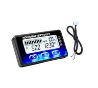 Runleader RL-BI050B Indicateur Batterie 12-48V | Jauge SOC & Compteur Horaire pour LiFePO4/AGM/GEL/Plomb, Golf, Chariot Élévateur, Tondeuse, Camping-Car