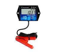 Runleader RL-HM011J - Compteur horaire avec tachymètre, indicateur numérique étanche IP65 de régime moteur avec rappel d’entretien pour moto, quad, générateur et tracteur tondeuse