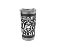 Running Girl : design élégant pour les coureurs de tous âges Gobelet isotherme en acier inoxydable double paroi