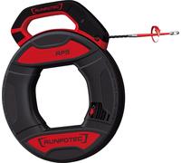 RUNPOTEC RUNPO 5, torsadé, 30 m, Ø5,3 mm, dispositif professionnel d'insertion de câbles avec tête de guidage en plastique, 1 pièce.