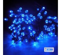 RunQiao Guirlande lumineuse solaire de 22 m avec 200 LED - Télécommande pour arbres, terrasse, clôture, fête de mariage, décoration de sapin de Noël - Étanche - 8 modes