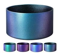 runrayay Chameleon Gradient Matte Luster Silicone Boot, Compatible avec Stanley Quencher Tumbler 20-40Oz et 12-24Oz Water Bottles with 2.8-3In Base, Noir
