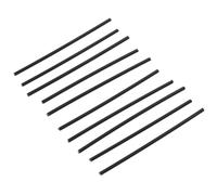 RUNROTOO 10pcs Marqueurs Latéraux de Guitare en Abs Noir, Autocollants D'incrustation de Touche Faciles à Installer pour Amateurs et Performances Musicales