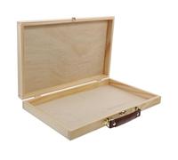 RUNROTOO 1pièce Boîte de Rangement Bois Léger pour Peinture Mallette Portable Multifonctionnelle Boîte à Outils de Dessin Compacte pour École et Atelier