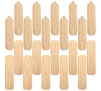 RUNROTOO 20 Pièces de Marque-pages en Bois Vierges pour Bricolage Bords Arrondis et Trou, pour Création Personnalisée et Activités de Nouvel An