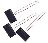 RUNROTOO 3 Pièces Mini Panneaux Solaires Portables 5v 60ma en Silicium Polycristallin pour Smartphones et Caméras Installation Facile Bricolage Compact Léger pour Maison et Boutique