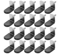 RUNROTOO 30 Pièces Chevilles de Support D’étagère en Fer avec Manchon | Pegs en L de 1/5 Pouce, Finition Mate, pour Armoires et Bibliothèques