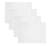 RUNROTOO 4 Plaques en Aluminium Blanc Format 16x12 Pouces pour Sublimation Lot de 4 Pièces Compatibles Transfert de Chaleur pour Plaques Signalétiques et Décoration Commerciale
