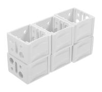 RUNROTOO 6 Pièces Support de Store 1 Pouce en Abs Blanc pour Stores Miniatures, Fixation Facile Design Créatif, Haute Adaptabilité pour Installation Fenêtre