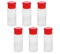 RUNROTOO 6pièces Set de Bouteilles à Épices Réutilisables pour Cuisine Distributeur Sel Poivre Sucre Contenants de Stockage Multifonctions