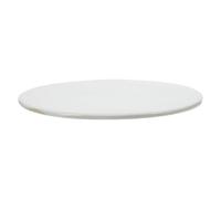 RUNROTOO Assiette en Céramique Blanche Ronde pour Peinture Soi-même Surface Lisse, Matériau Céramique, pour Cours D'art pour Garçon et Filles
