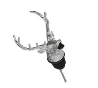 RUNROTOO Becs Verseurs et Bouchon de Bouteille en Alliage de Zinc Forme Tête de Cerf, Style Créatif, Compatible Plupart des Bouteilles de Vin et Spiritueux, Versement Moyen à Élevé,