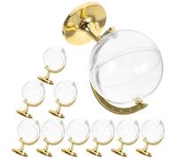 RUNROTOO Boîtes à Dragées en Plastique Doré Lot de 10 Boîtes à Bonbons de Globe Contenants à Cotillons pour Communion et Mariage