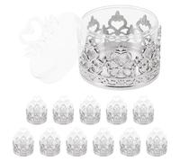 RUNROTOO Boîtes à Dragées Pratiques Transparentes Lot de 12 en Plastique Forme Cygne Élégantes pour Fête des Pères 2026 et Occasions Spéciales