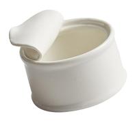 RUNROTOO Bol à Pudding en Céramique Blanc Facile à Nettoyer, Petit Ramequin pour Cuisson et Conservation des Aliments, Maison et L'école