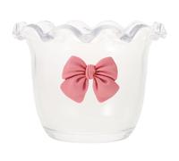 RUNROTOO Bol en Verre Transparent à Design Délicat et Créatif, Coupe à Dessert Réutilisable Pratique pour Salade et Crème Glacée, pour Maison