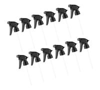 RUNROTOO Buses de Pulvérisation à Jet de Brume Fine en Plastique Noir Lot de 12 Réutilisables Compatibles avec Bouteilles Standard 28/400, pour Jardin Cuisine